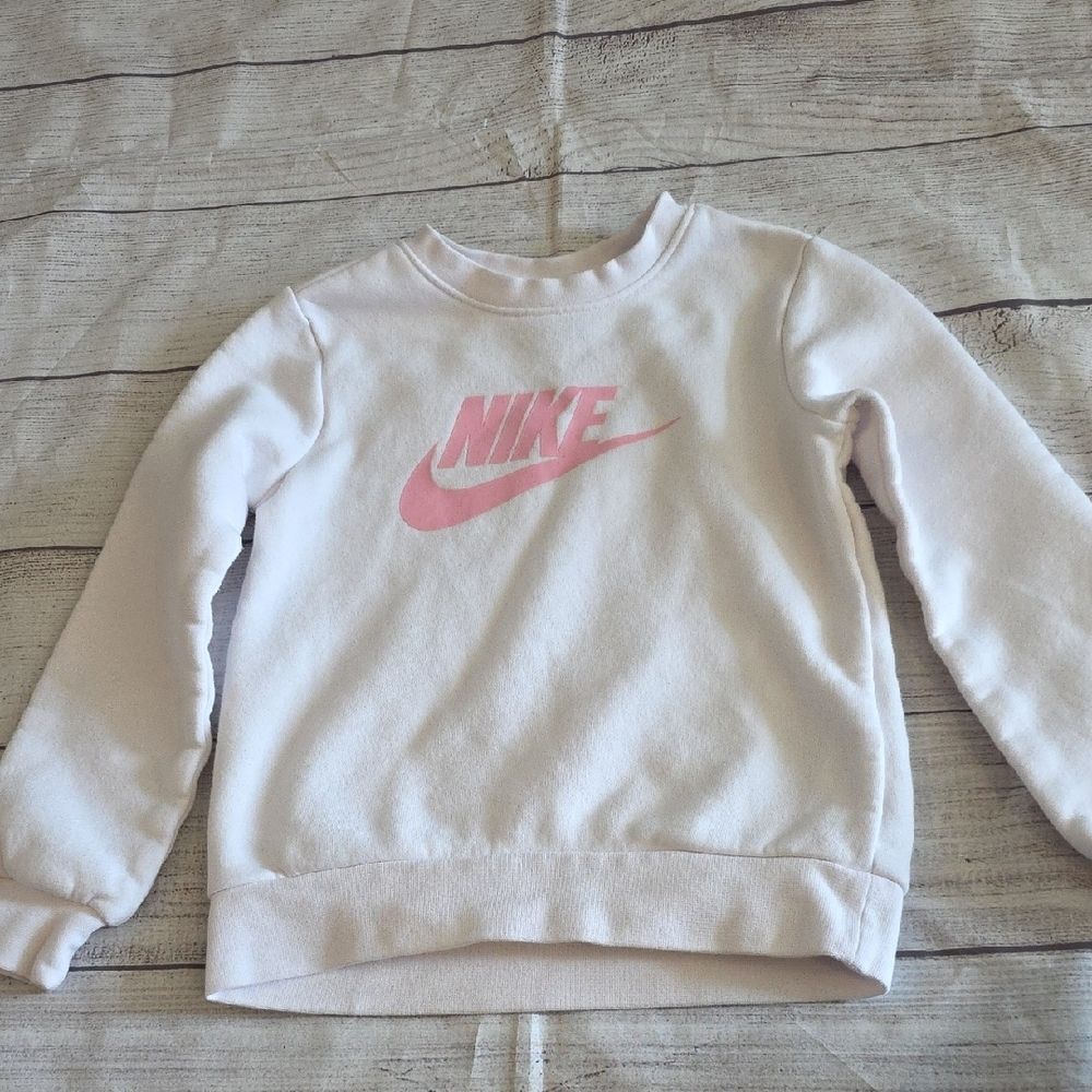 Nike Kids Sweatshirt in Pink and Cream